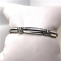 James Avery Retired Thatch Sterling Silver Cuff Bracelet